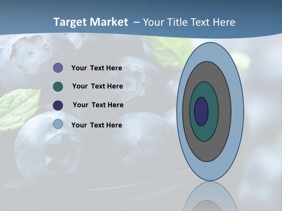 A Bowl Of Blueberries Powerpoint Template PowerPoint Template