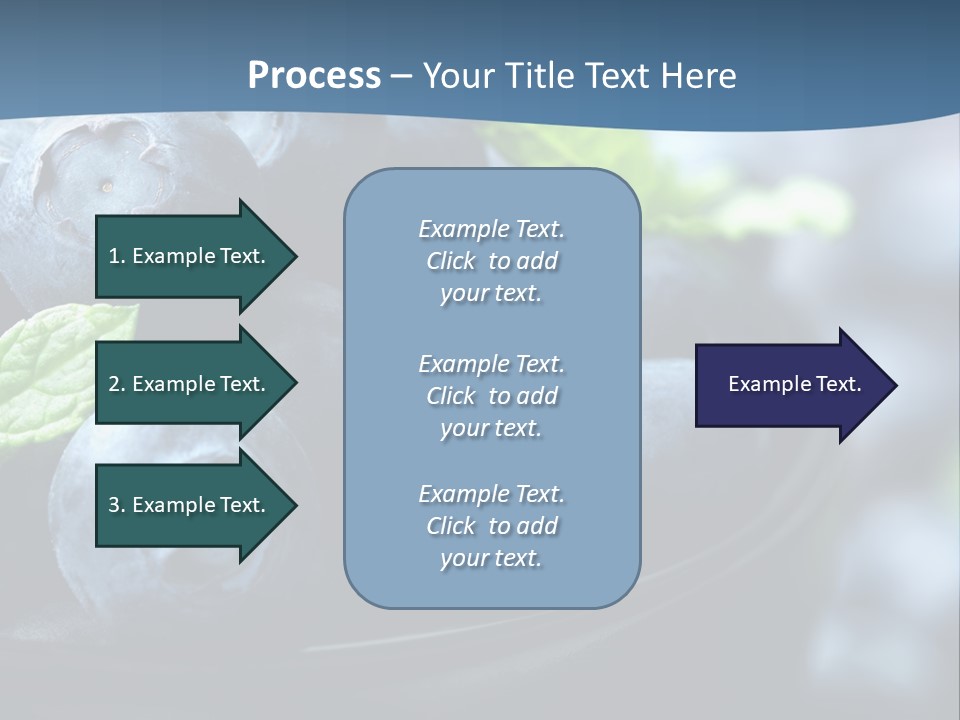 A Bowl Of Blueberries Powerpoint Template PowerPoint Template