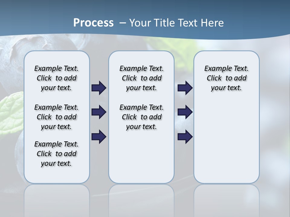A Bowl Of Blueberries Powerpoint Template PowerPoint Template