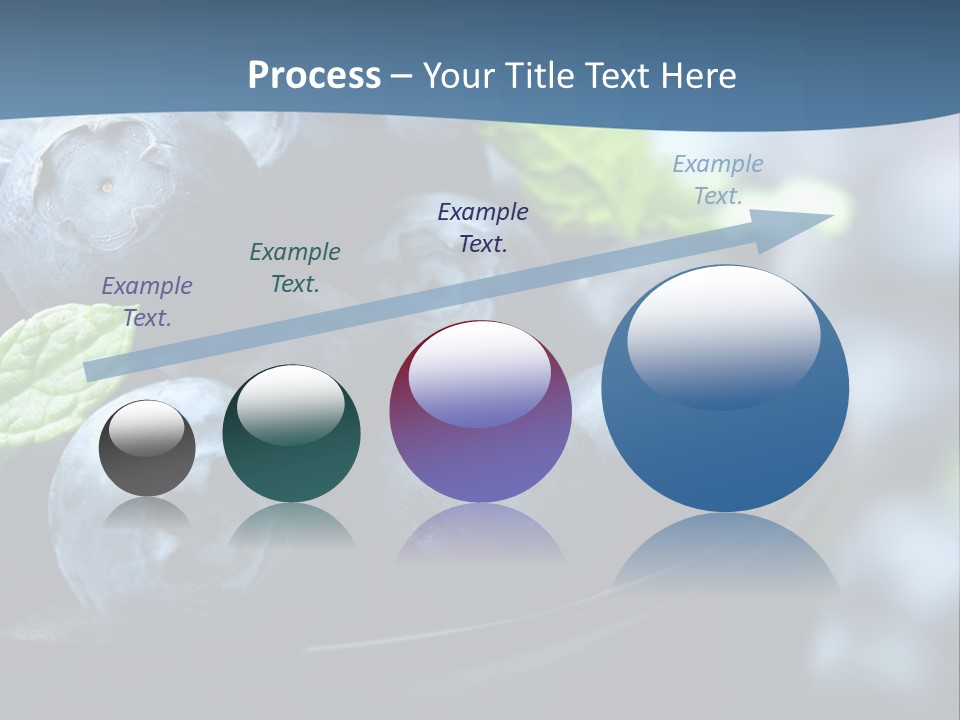 A Bowl Of Blueberries Powerpoint Template PowerPoint Template