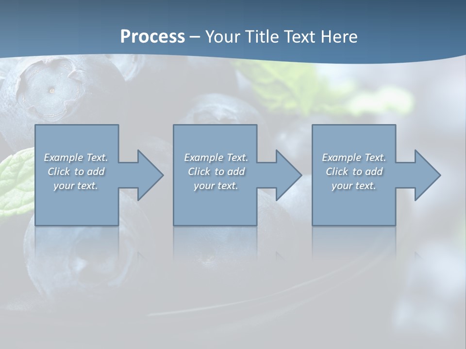 A Bowl Of Blueberries Powerpoint Template PowerPoint Template