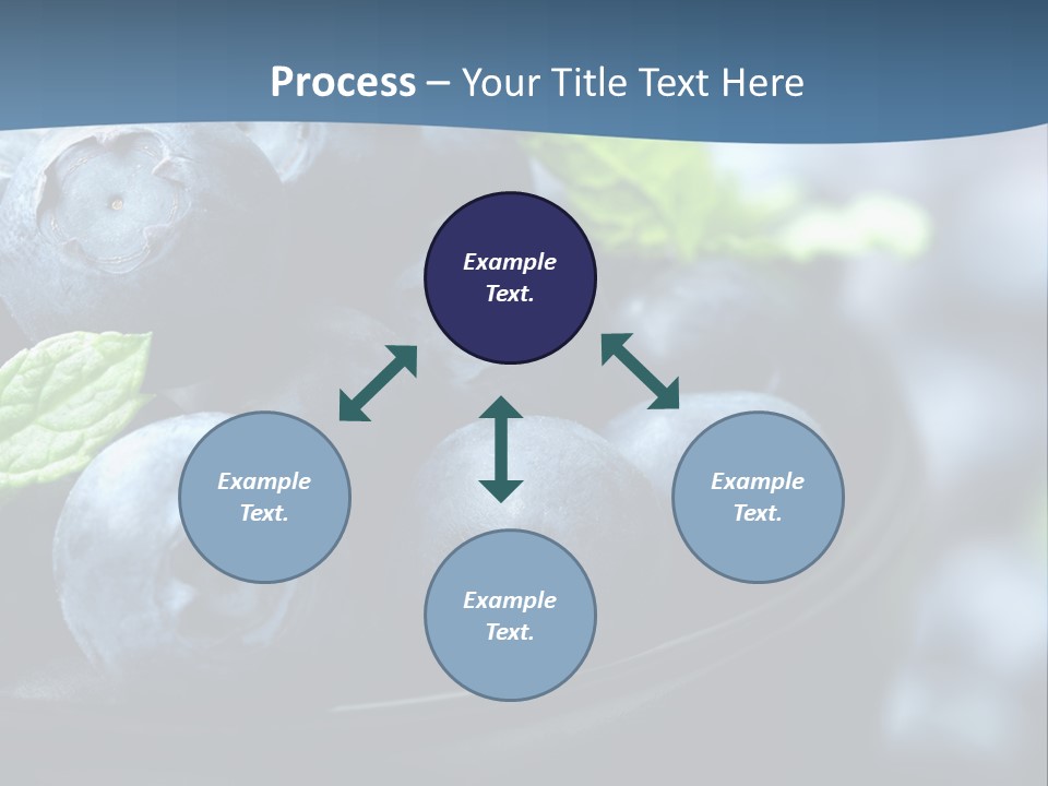 A Bowl Of Blueberries Powerpoint Template PowerPoint Template