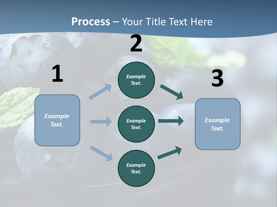 A Bowl Of Blueberries Powerpoint Template PowerPoint Template