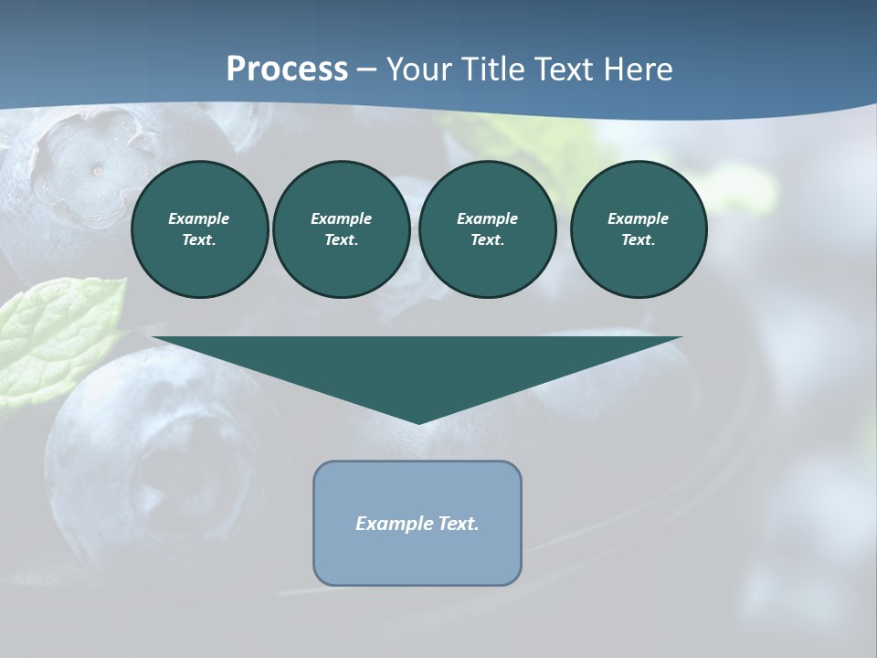 A Bowl Of Blueberries Powerpoint Template PowerPoint Template