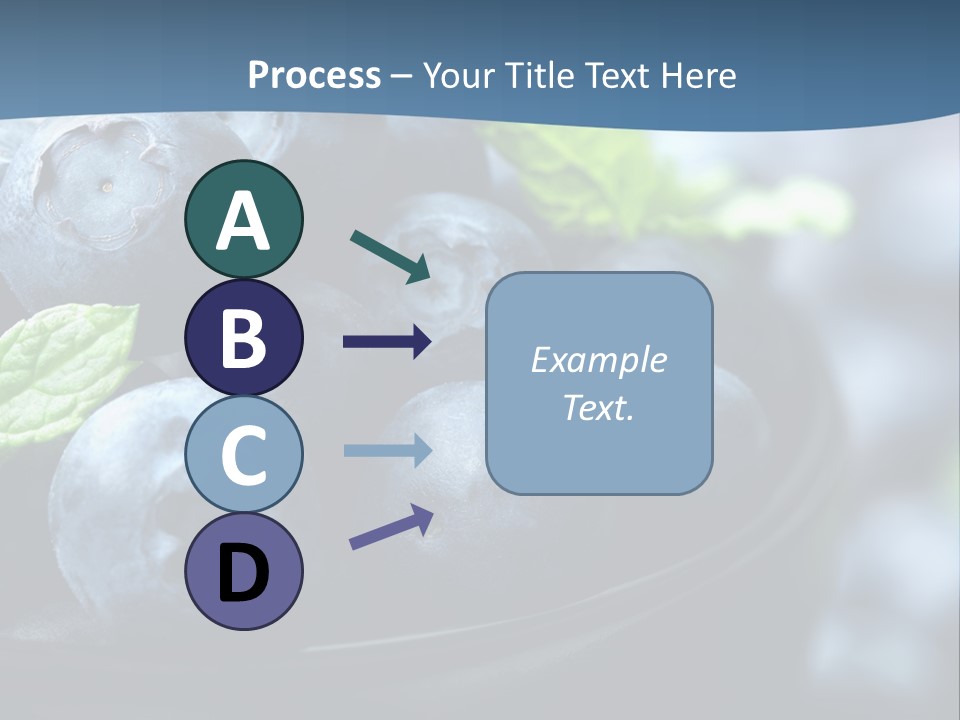 A Bowl Of Blueberries Powerpoint Template PowerPoint Template