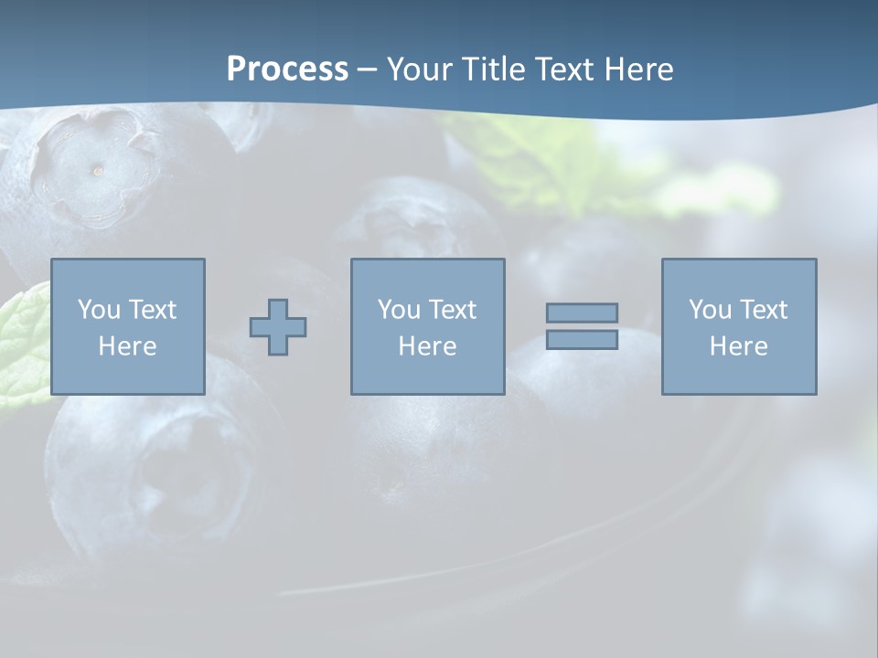 A Bowl Of Blueberries Powerpoint Template PowerPoint Template