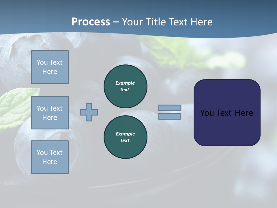 A Bowl Of Blueberries Powerpoint Template PowerPoint Template