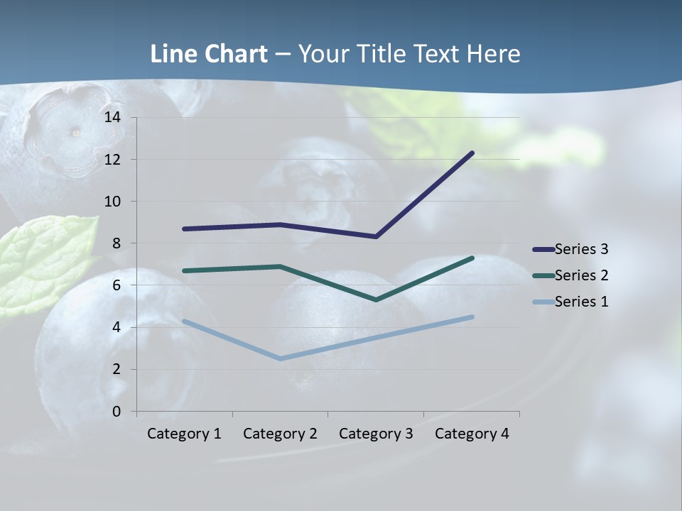 A Bowl Of Blueberries Powerpoint Template PowerPoint Template