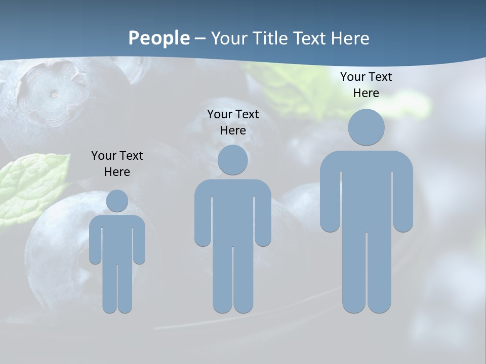 A Bowl Of Blueberries Powerpoint Template PowerPoint Template