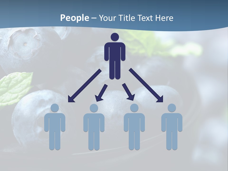 A Bowl Of Blueberries Powerpoint Template PowerPoint Template