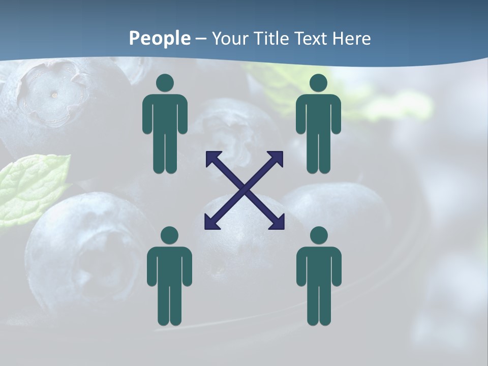 A Bowl Of Blueberries Powerpoint Template PowerPoint Template