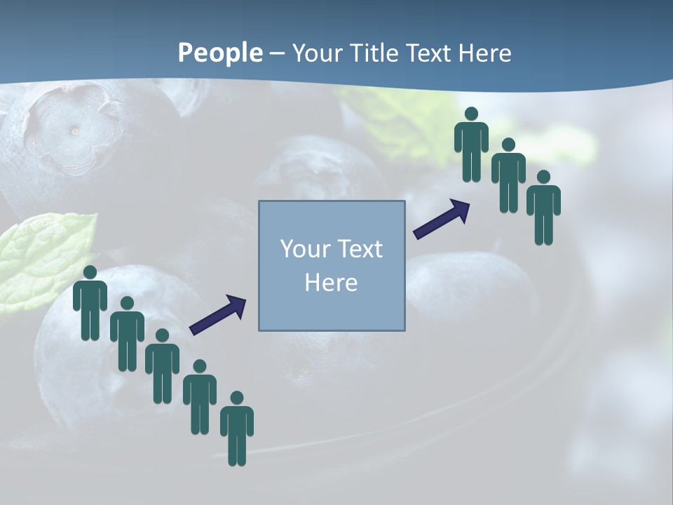 A Bowl Of Blueberries Powerpoint Template PowerPoint Template