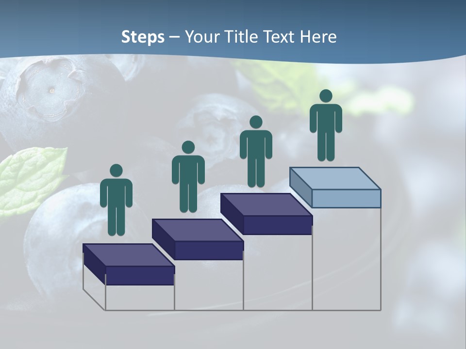 A Bowl Of Blueberries Powerpoint Template PowerPoint Template