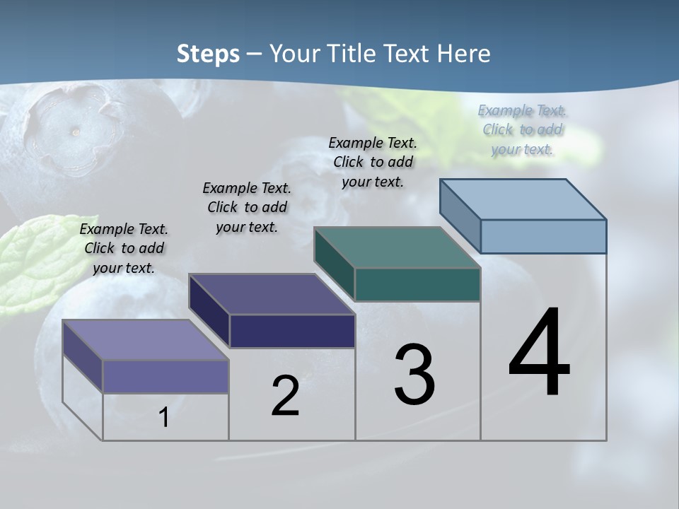 A Bowl Of Blueberries Powerpoint Template PowerPoint Template