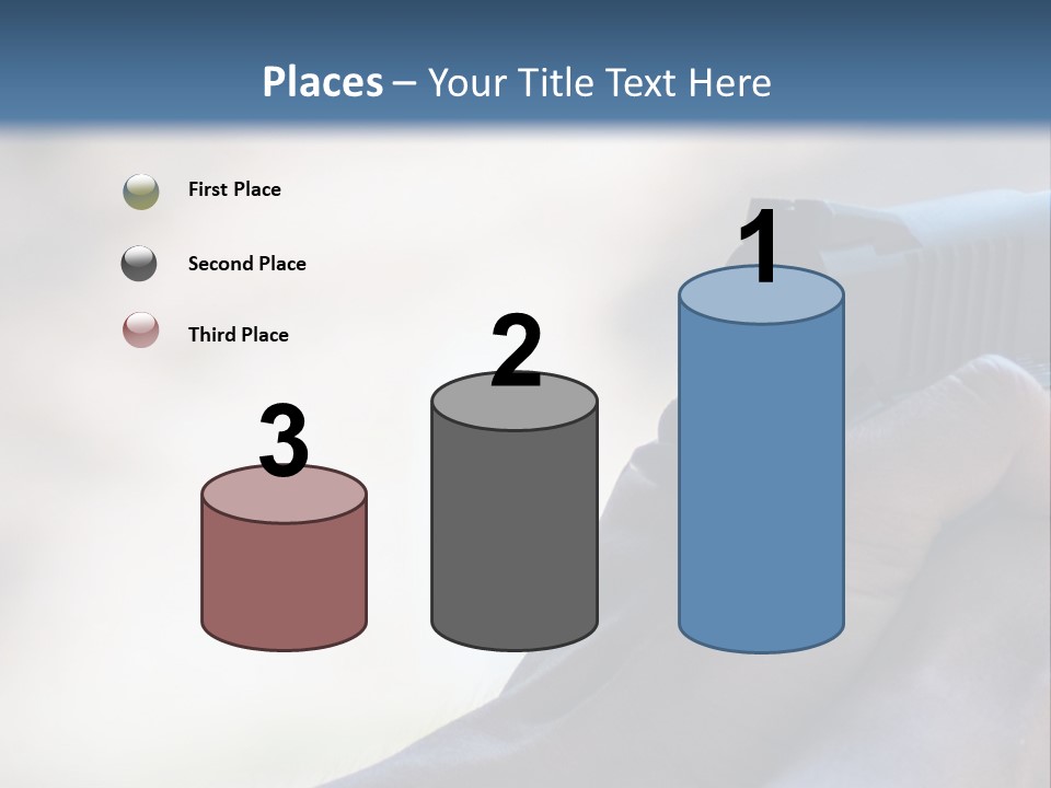 A Person Holding A Gun In Their Hand PowerPoint Template