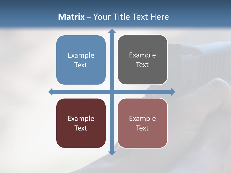 A Person Holding A Gun In Their Hand PowerPoint Template