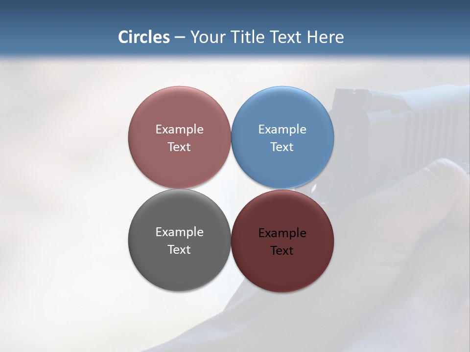 A Person Holding A Gun In Their Hand PowerPoint Template