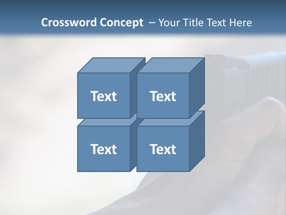A Person Holding A Gun In Their Hand PowerPoint Template