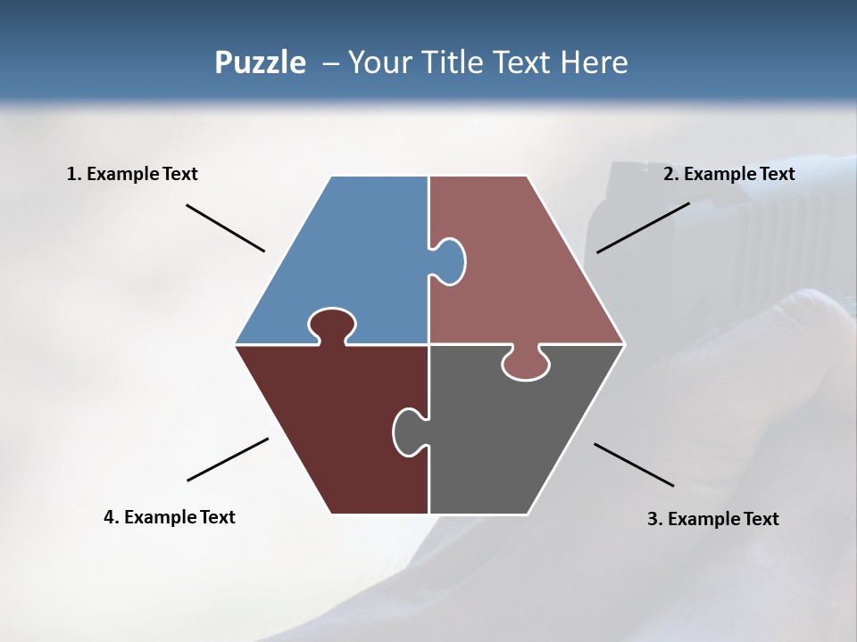 A Person Holding A Gun In Their Hand PowerPoint Template