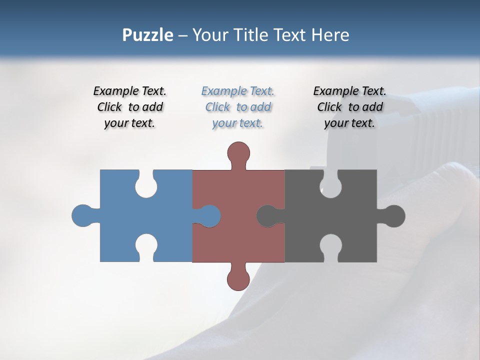 A Person Holding A Gun In Their Hand PowerPoint Template