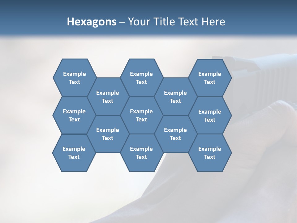 A Person Holding A Gun In Their Hand PowerPoint Template