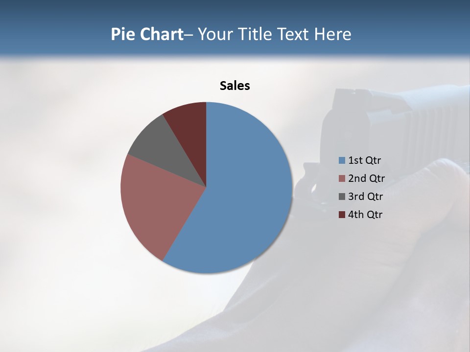 A Person Holding A Gun In Their Hand PowerPoint Template