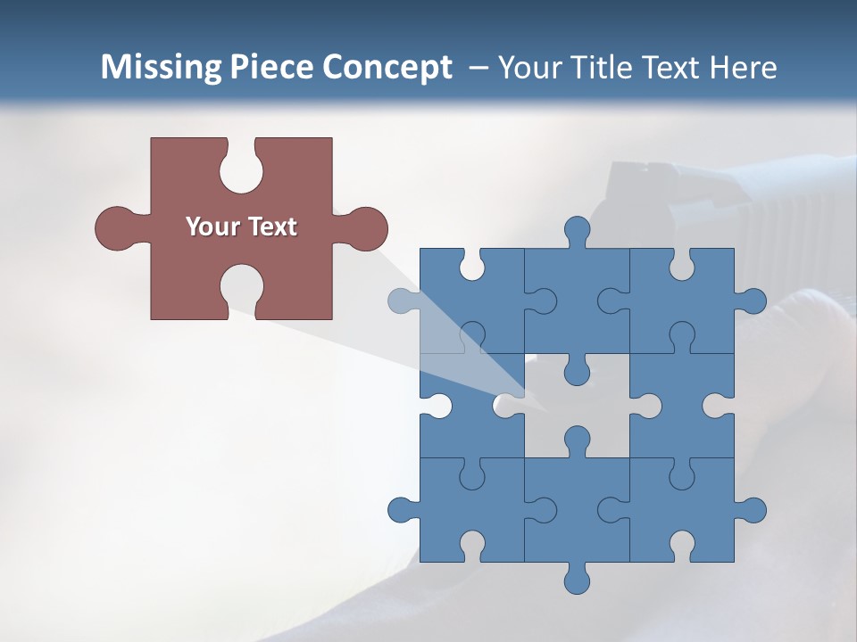 A Person Holding A Gun In Their Hand PowerPoint Template