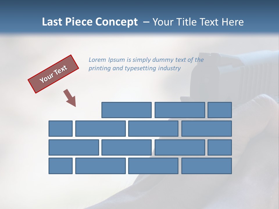 A Person Holding A Gun In Their Hand PowerPoint Template