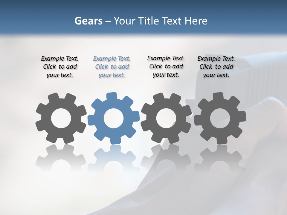 A Person Holding A Gun In Their Hand PowerPoint Template