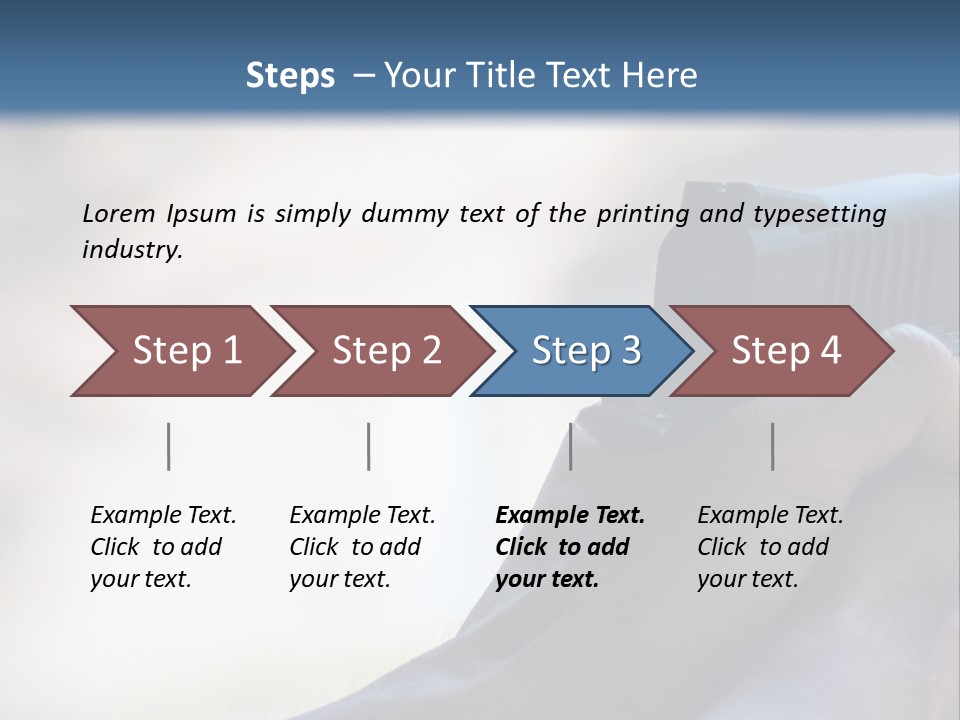 A Person Holding A Gun In Their Hand PowerPoint Template