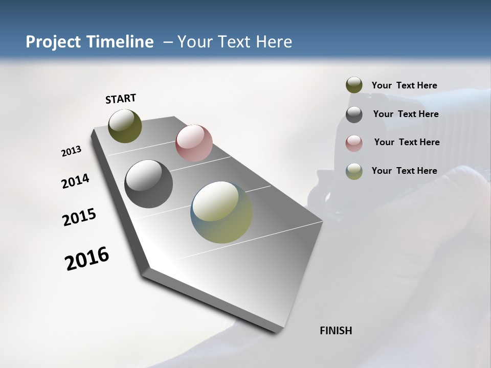 A Person Holding A Gun In Their Hand PowerPoint Template