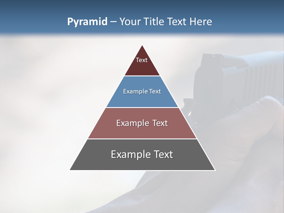 A Person Holding A Gun In Their Hand PowerPoint Template