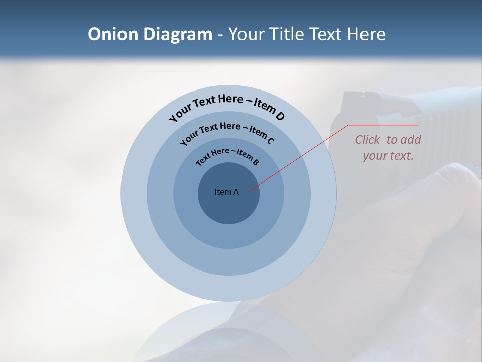 A Person Holding A Gun In Their Hand PowerPoint Template