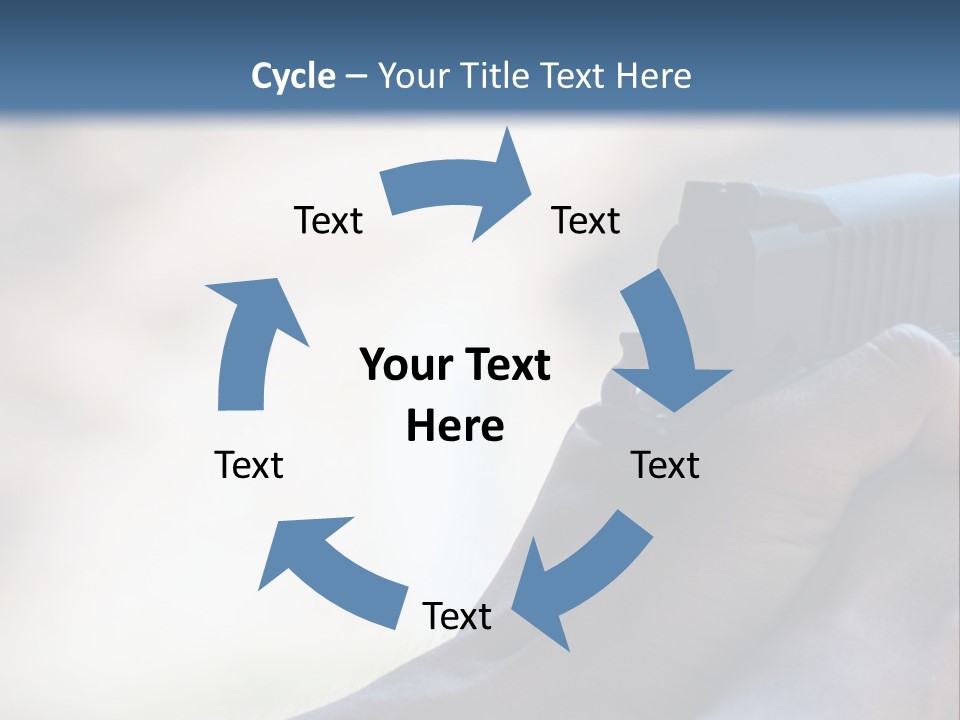 A Person Holding A Gun In Their Hand PowerPoint Template