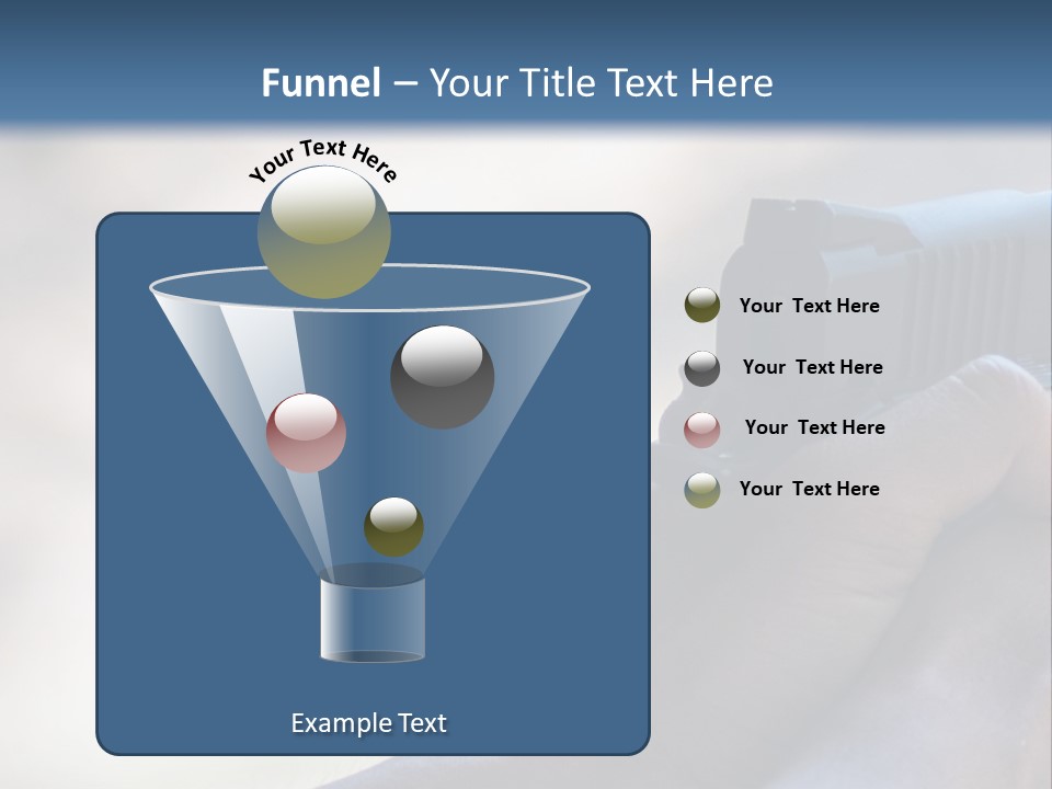 A Person Holding A Gun In Their Hand PowerPoint Template