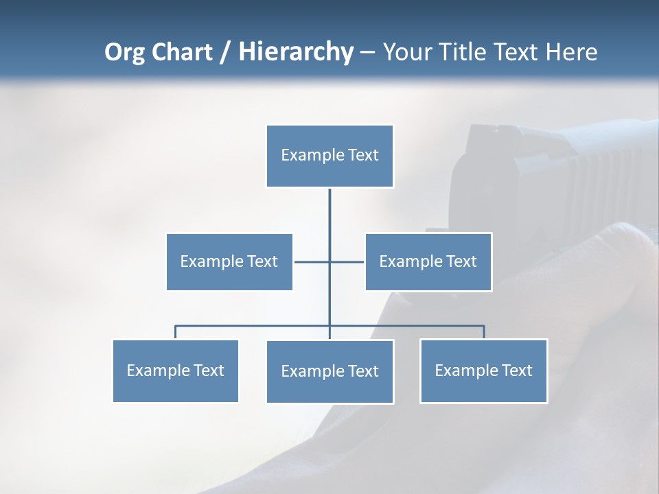 A Person Holding A Gun In Their Hand PowerPoint Template