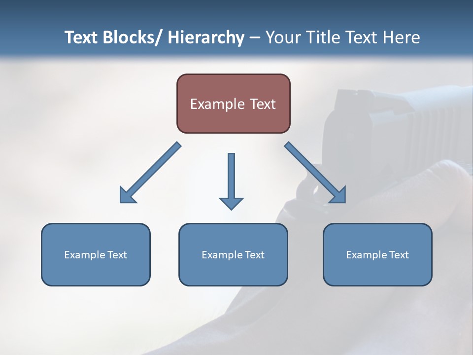 A Person Holding A Gun In Their Hand PowerPoint Template