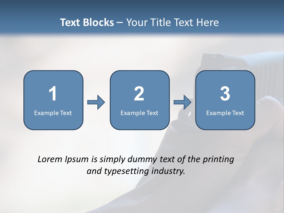 A Person Holding A Gun In Their Hand PowerPoint Template
