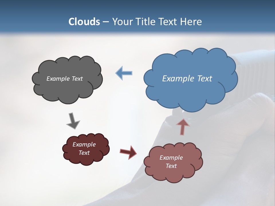 A Person Holding A Gun In Their Hand PowerPoint Template