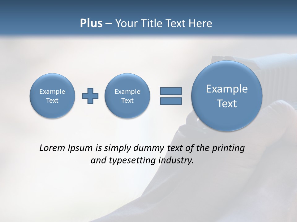 A Person Holding A Gun In Their Hand PowerPoint Template
