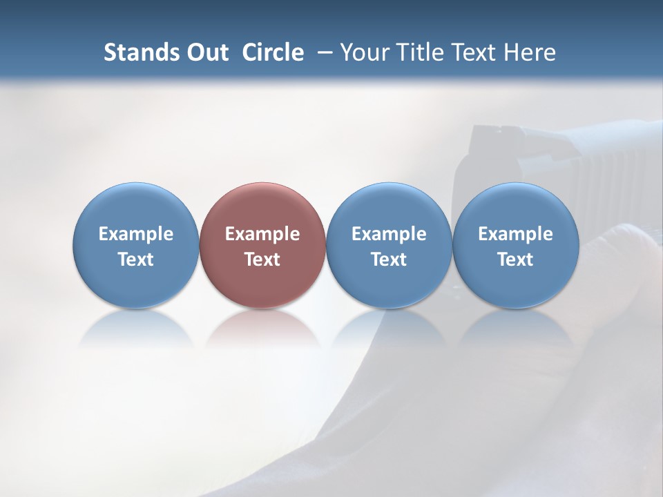 A Person Holding A Gun In Their Hand PowerPoint Template