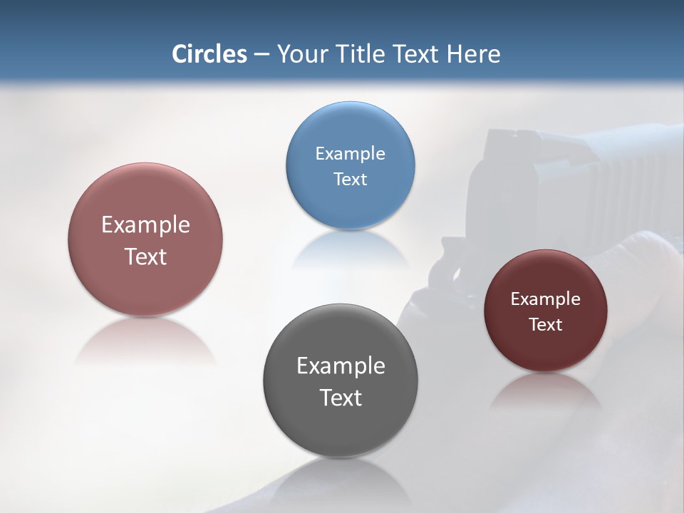 A Person Holding A Gun In Their Hand PowerPoint Template