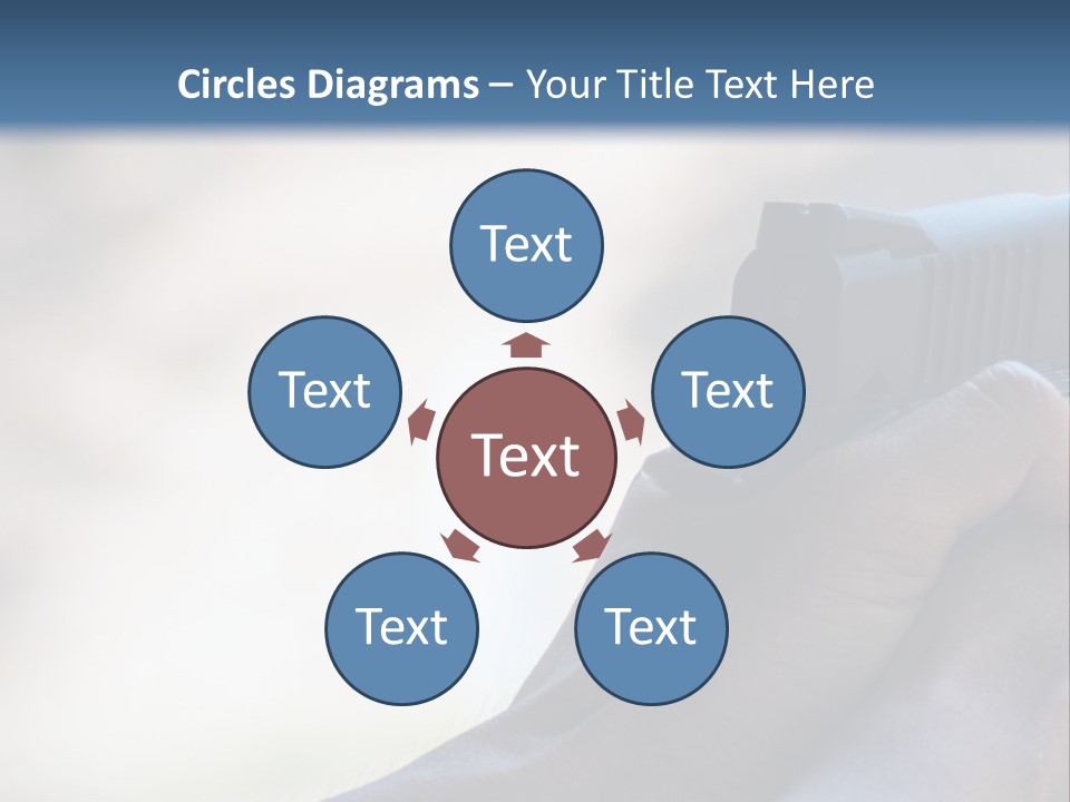 A Person Holding A Gun In Their Hand PowerPoint Template