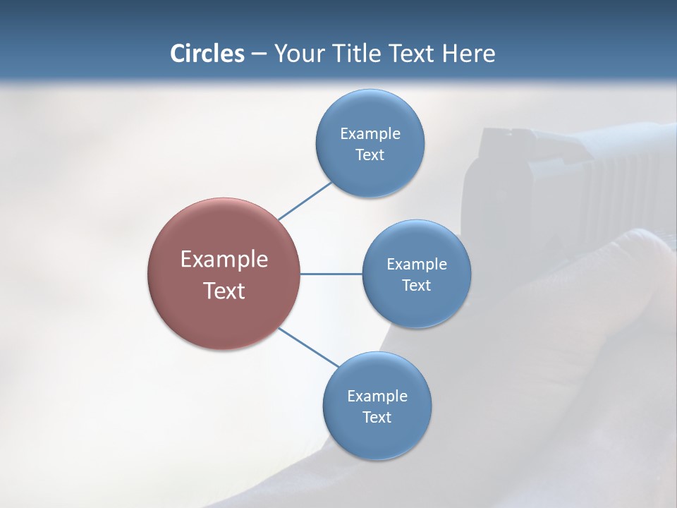 A Person Holding A Gun In Their Hand PowerPoint Template