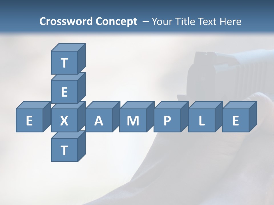 A Person Holding A Gun In Their Hand PowerPoint Template