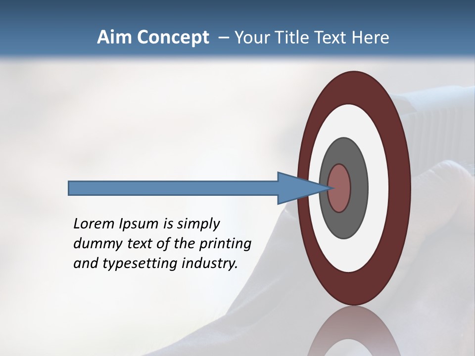 A Person Holding A Gun In Their Hand PowerPoint Template