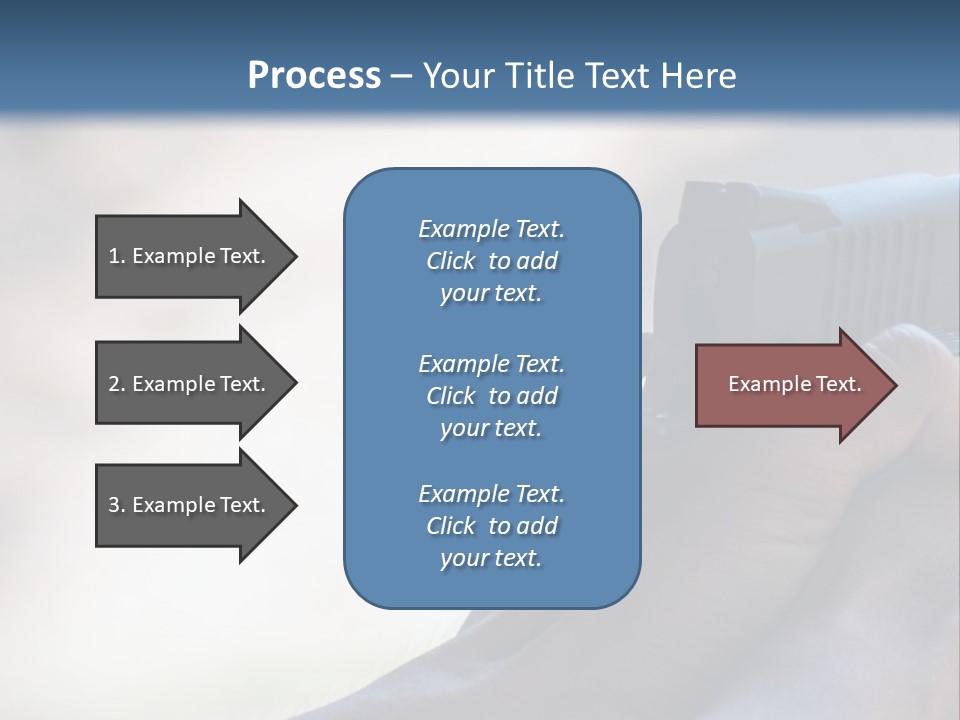 A Person Holding A Gun In Their Hand PowerPoint Template