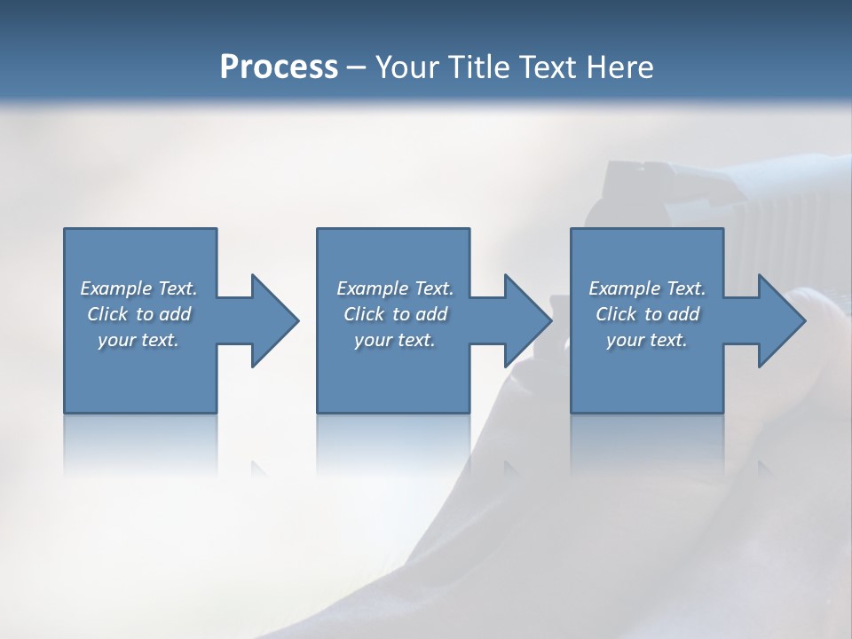 A Person Holding A Gun In Their Hand PowerPoint Template