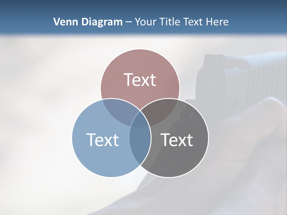 A Person Holding A Gun In Their Hand PowerPoint Template