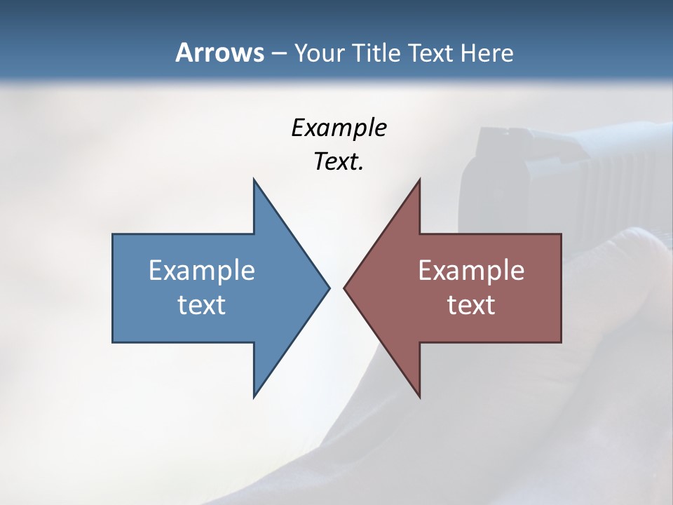 A Person Holding A Gun In Their Hand PowerPoint Template